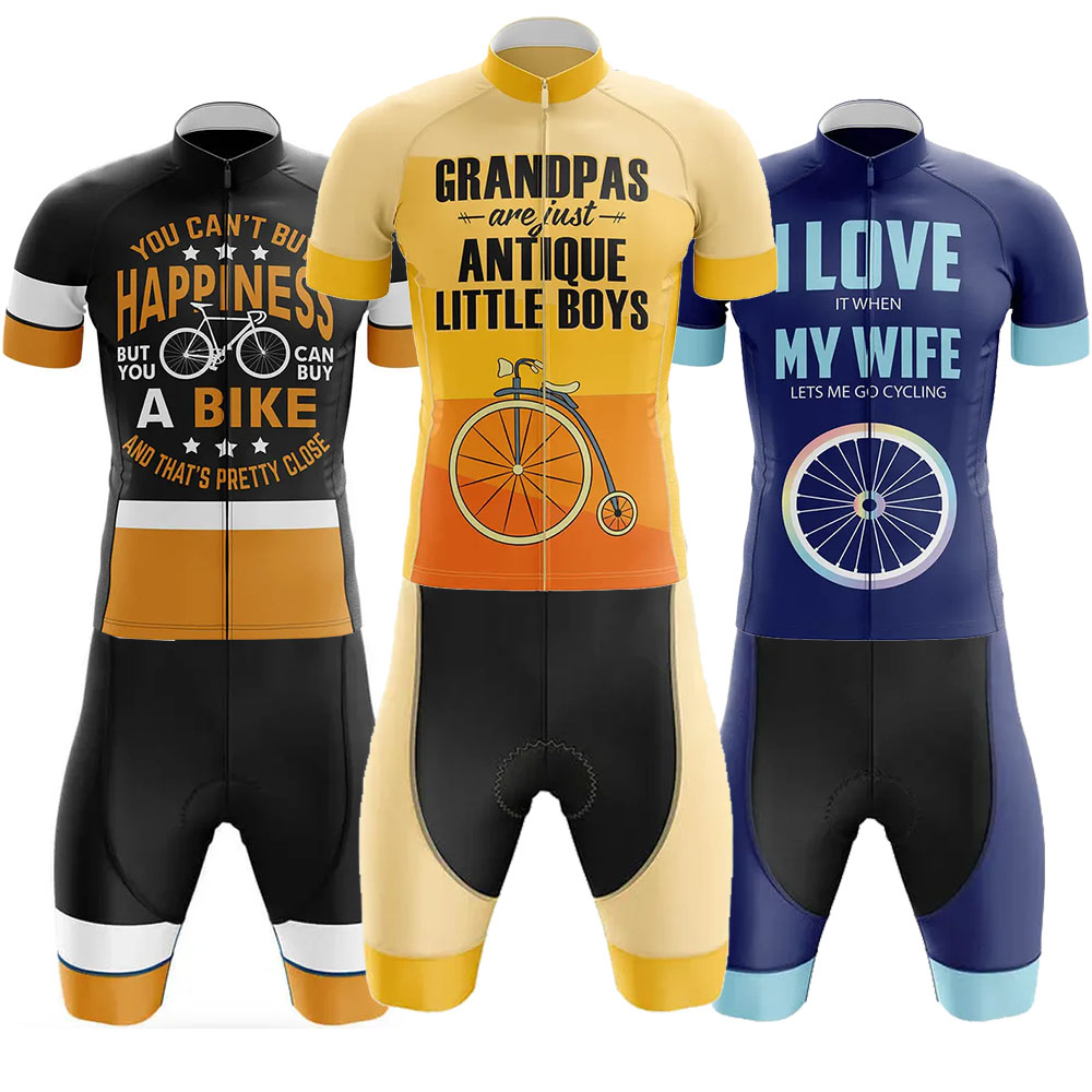 Mountain Biking Outfit - Kakek Pakaian Bersepeda Seragam Jersey Kit