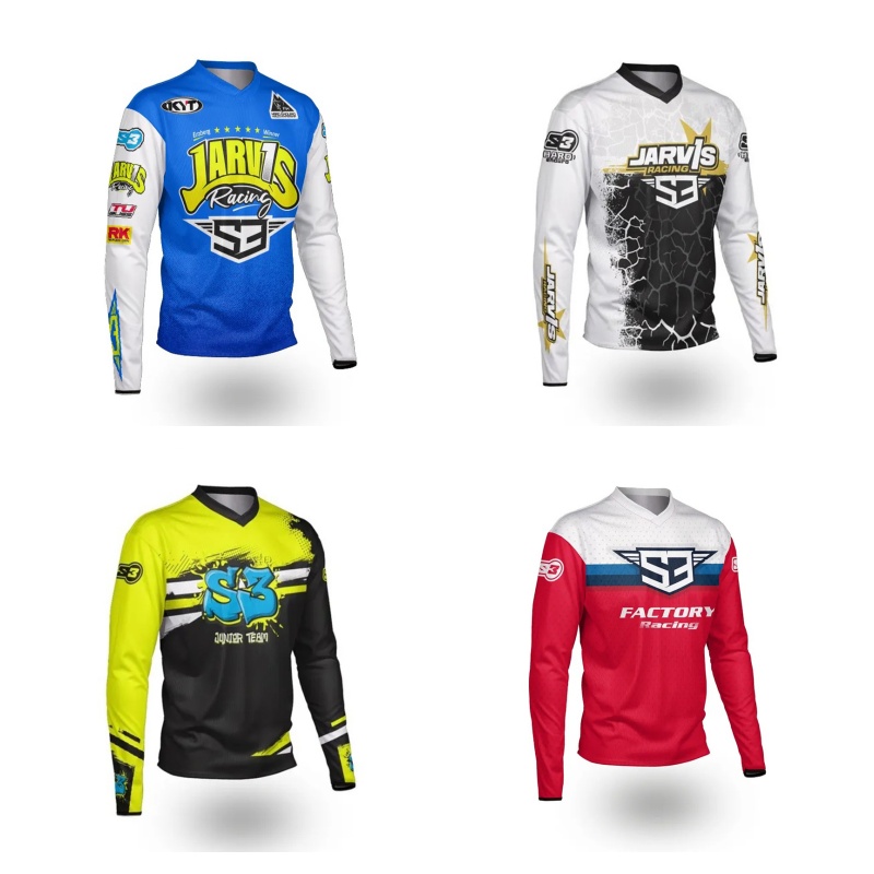 Mountain Biking Games - Jersey Lengan Panjang Enduro S3 Parts,