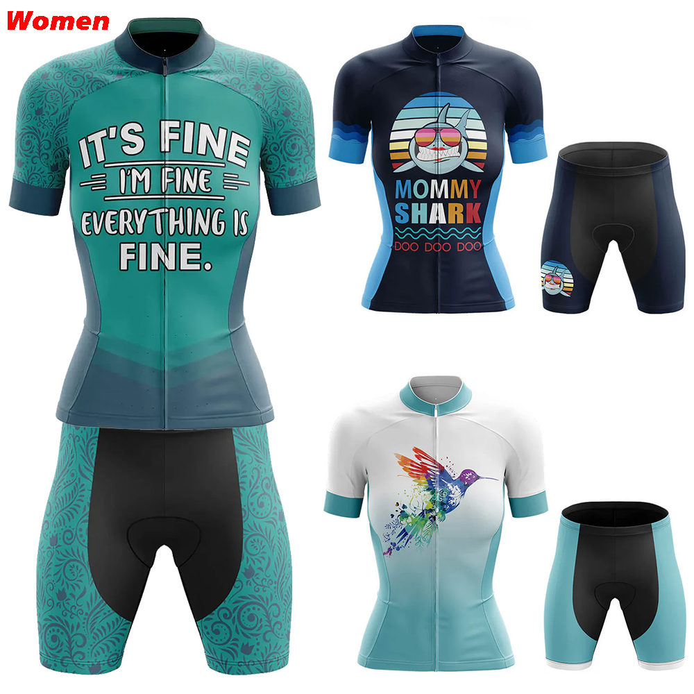 Mountain Biking Outfit - I'm Fine Poliester Pakaian Bersepeda Seragam