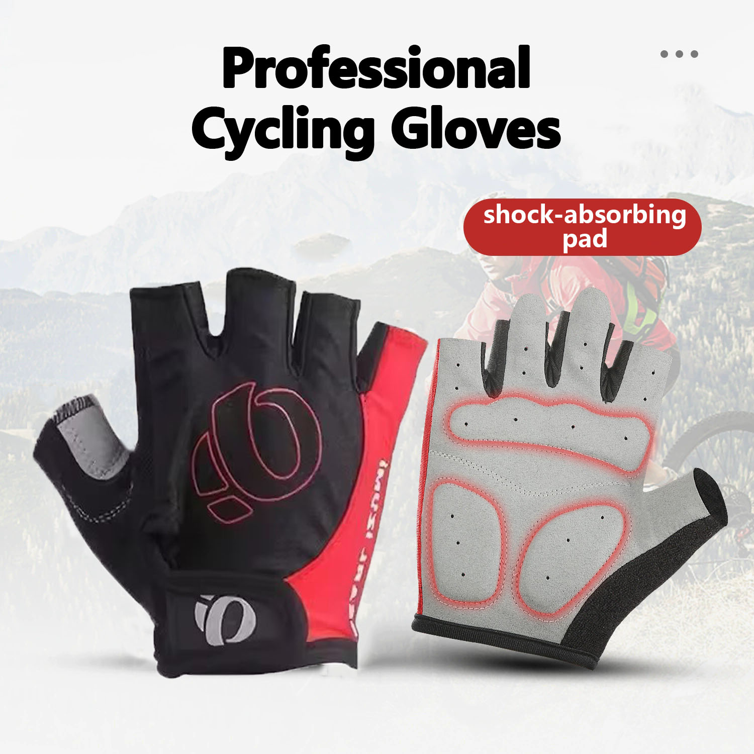 Mountain Biking Gloves - Sarung Tangan Setengah Jari Anti Guncangan