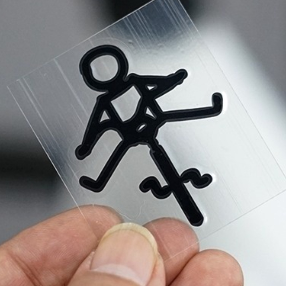 4 buah Stiker Vinyl 2D Bentuk  - Mountain Biking Holidays ulasan dan harga